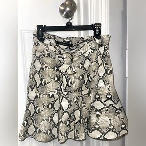 Zara Snake print skirt